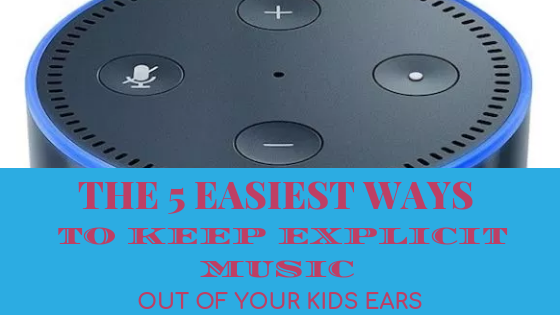 Picture of speaker and blog title Five Ways To Keep Explicit Music Out Of Your Kids Ears