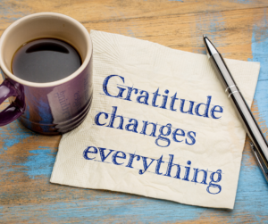  Add gratitiude to your positive morning routine . Gratitude changes everything